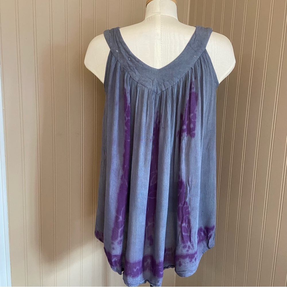 Made in India Boho Hippie Purple Grey Hippie Top Women’s Size One Size - Picture 5 of 7